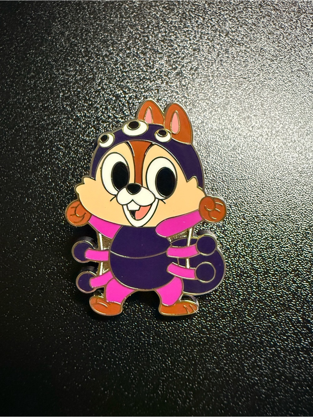 Trick or Chipmunk pin - Spider Chip